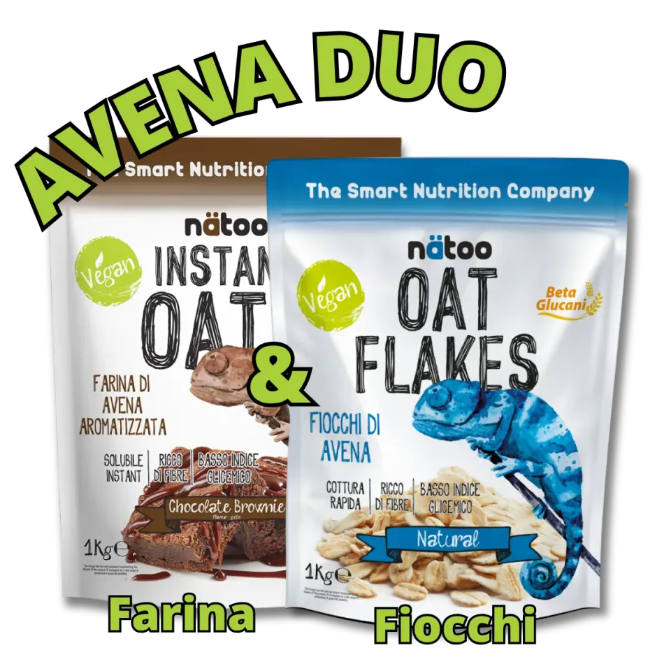 Natoo Food Avena Duo Farina Fiocchi 2x1 kg Neutro Fibre