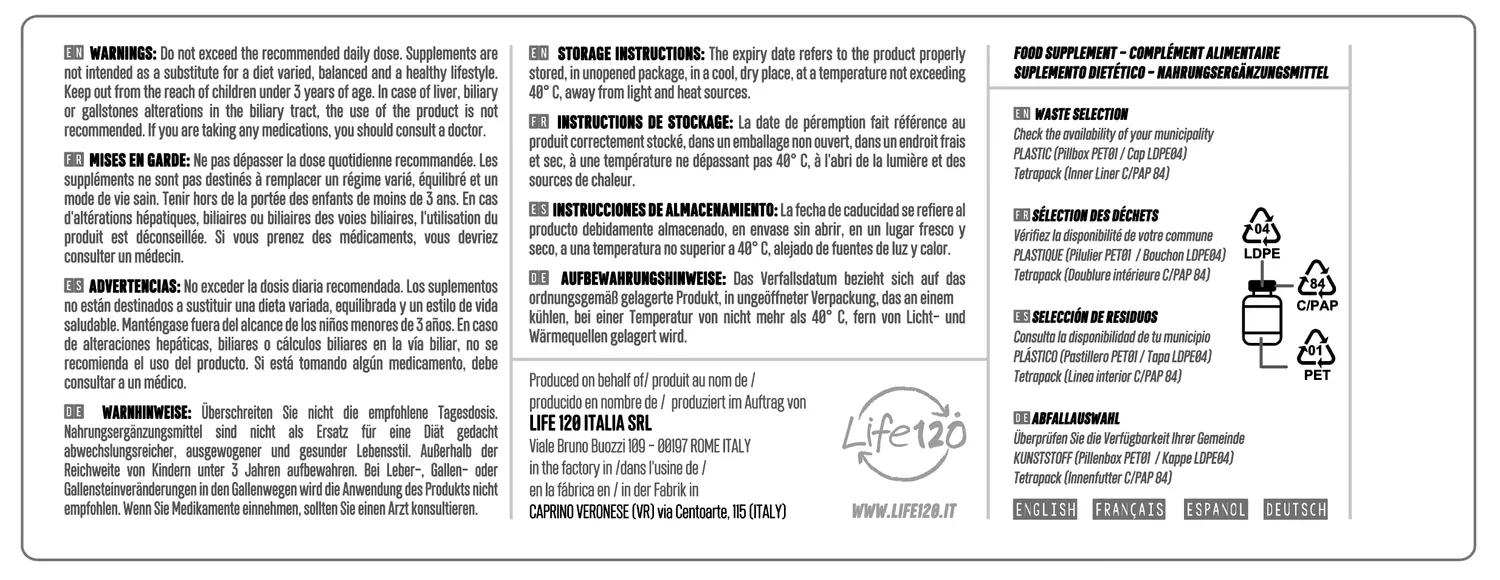 Life 120 Orac Spice integratore 240 compresse antiossidante