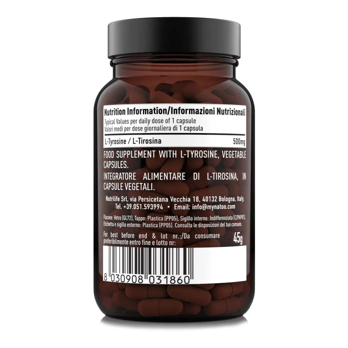 NATOO Essentials Tirosina integratore 60 capsule mente