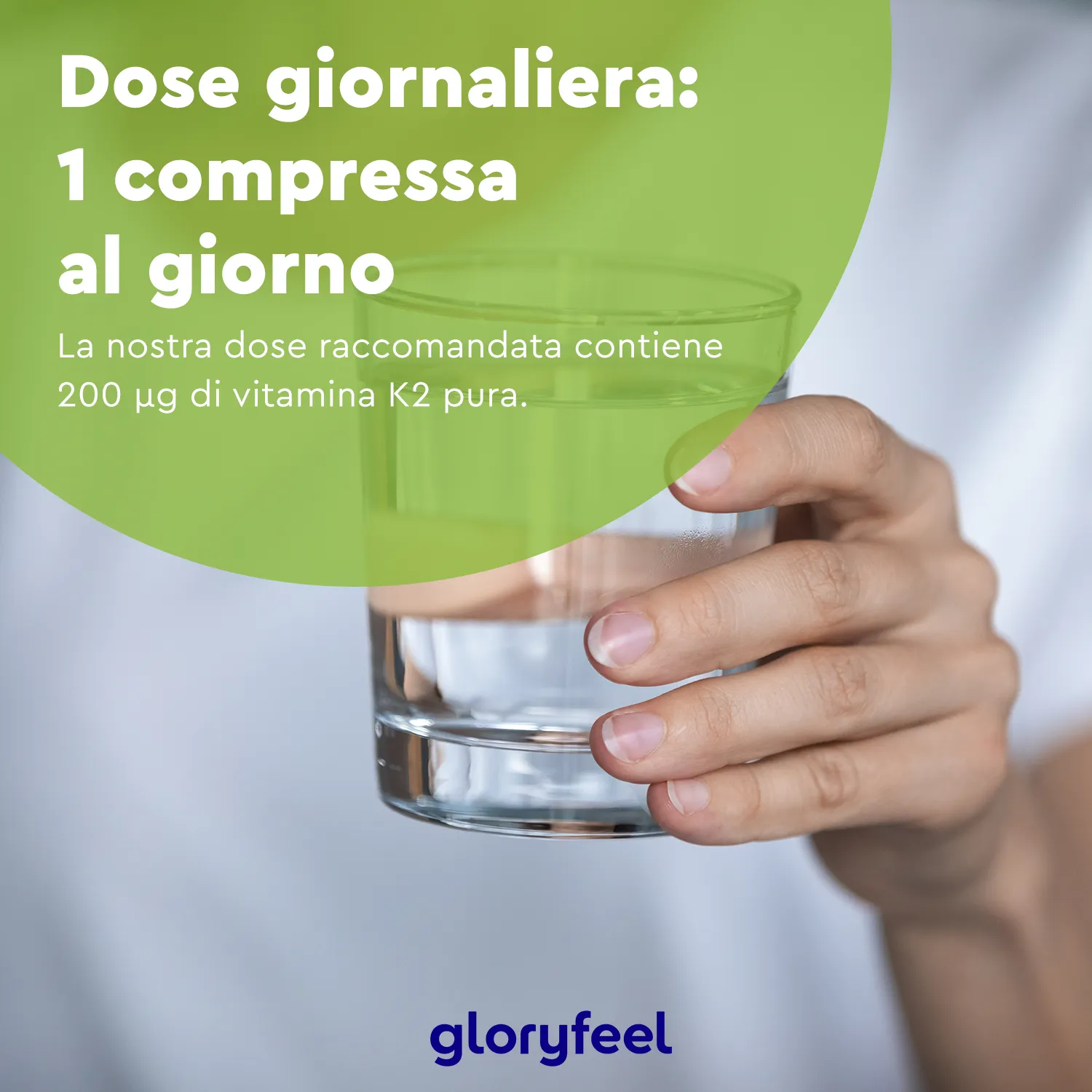gloryfeel Vitamina K2 Integratore Compresse Vegan Ossa