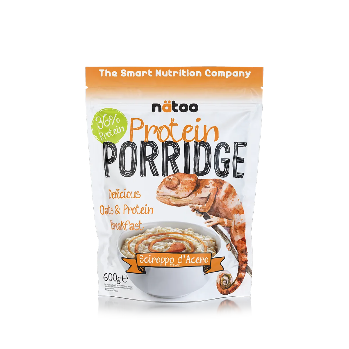 Natoo Food Porridge Proteico 600 g gusto cioccolato 21 g proteine