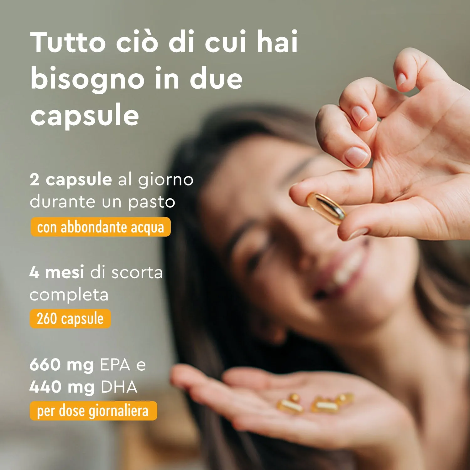 gloryfeel Omega 3 66/44 capsule olio di pesce EPA DHA