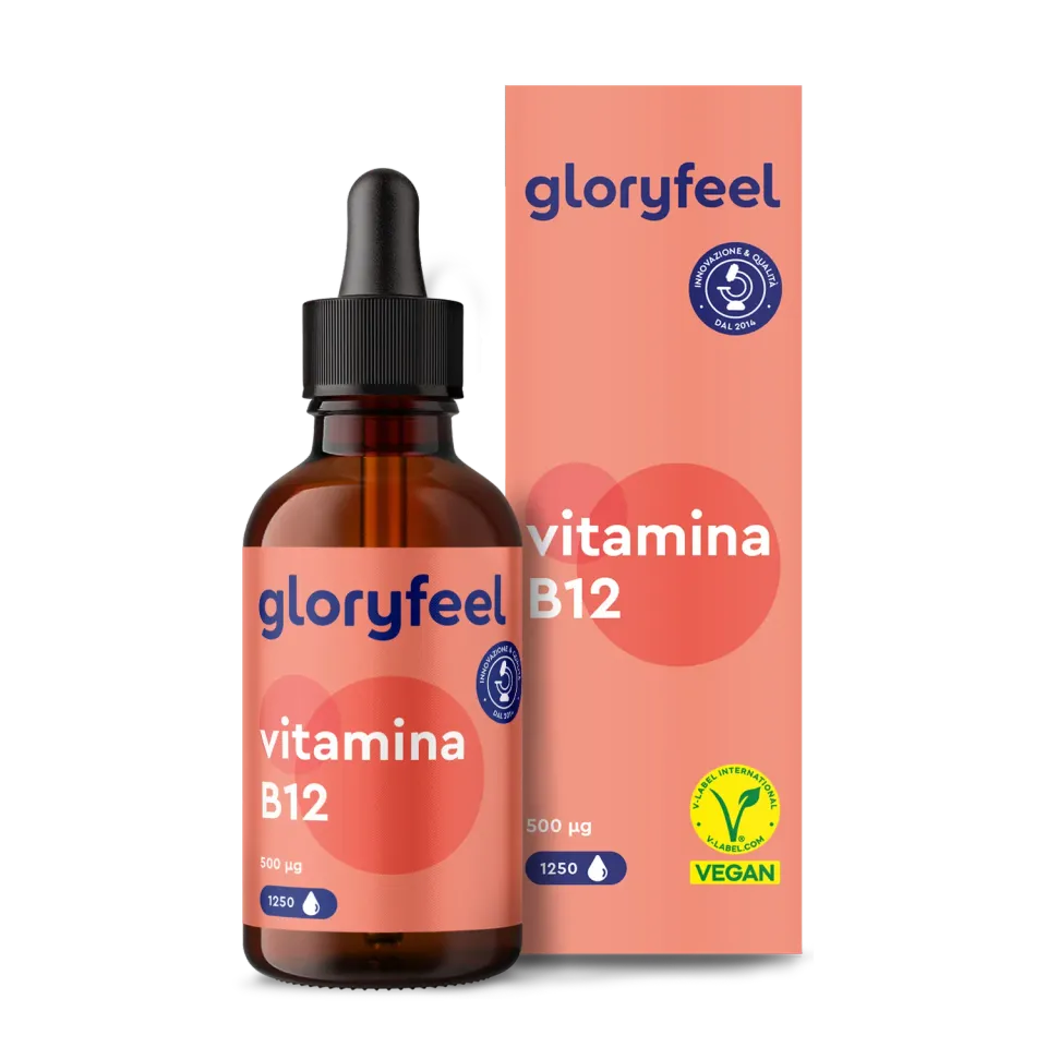 gloryfeel Vitamina B12 gocce vegane senza alcol