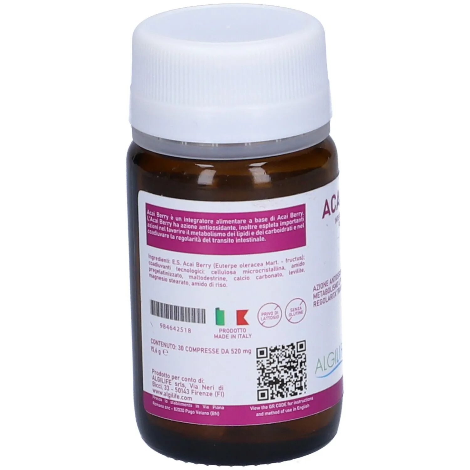 Algilife Acai Berry Integratore 30 Compresse Antiossidante