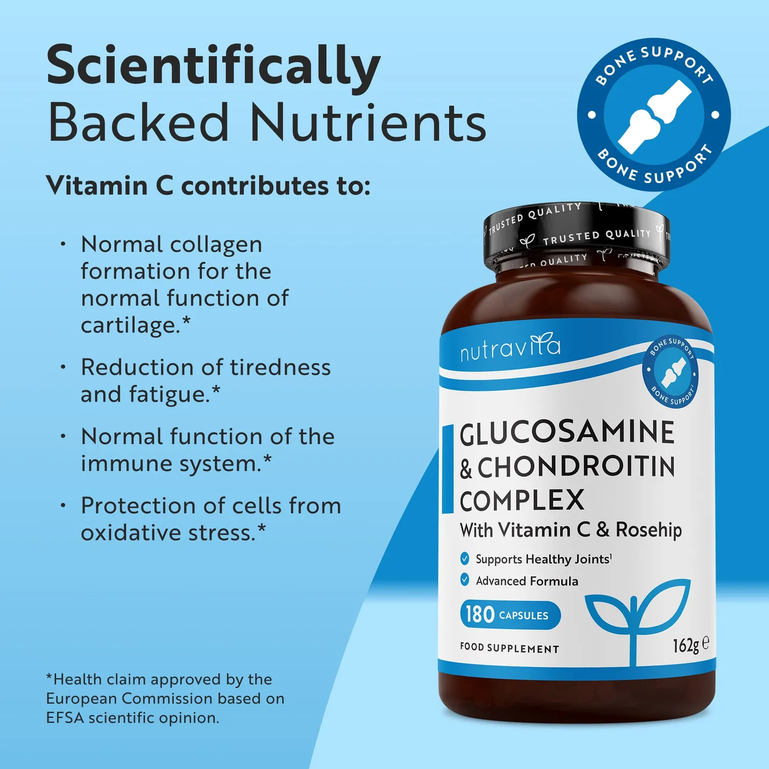 Nutravita Glucosamina Condroitina 180 capsule curcuma zenzero