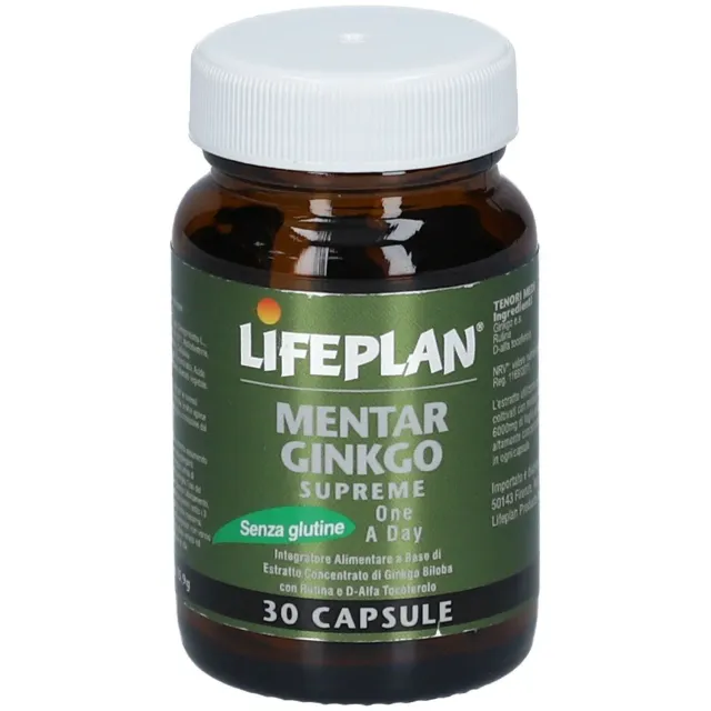 Algilife Mentar Ginkgo Integratore 30 Capsule Memoria