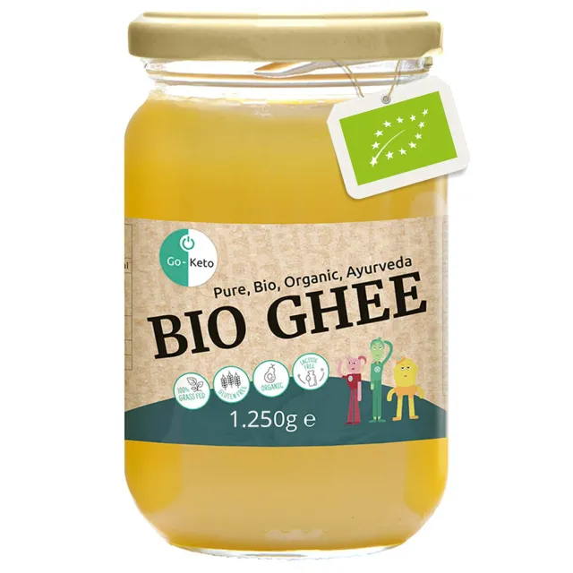 Go-Keto Bio Ghee burro chiarificato 1250 g senza lattosio