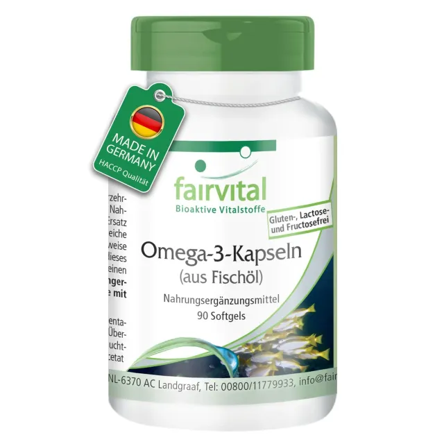Fairvital Omega-3 500 mg softgel 90 pezzi EPA DHA