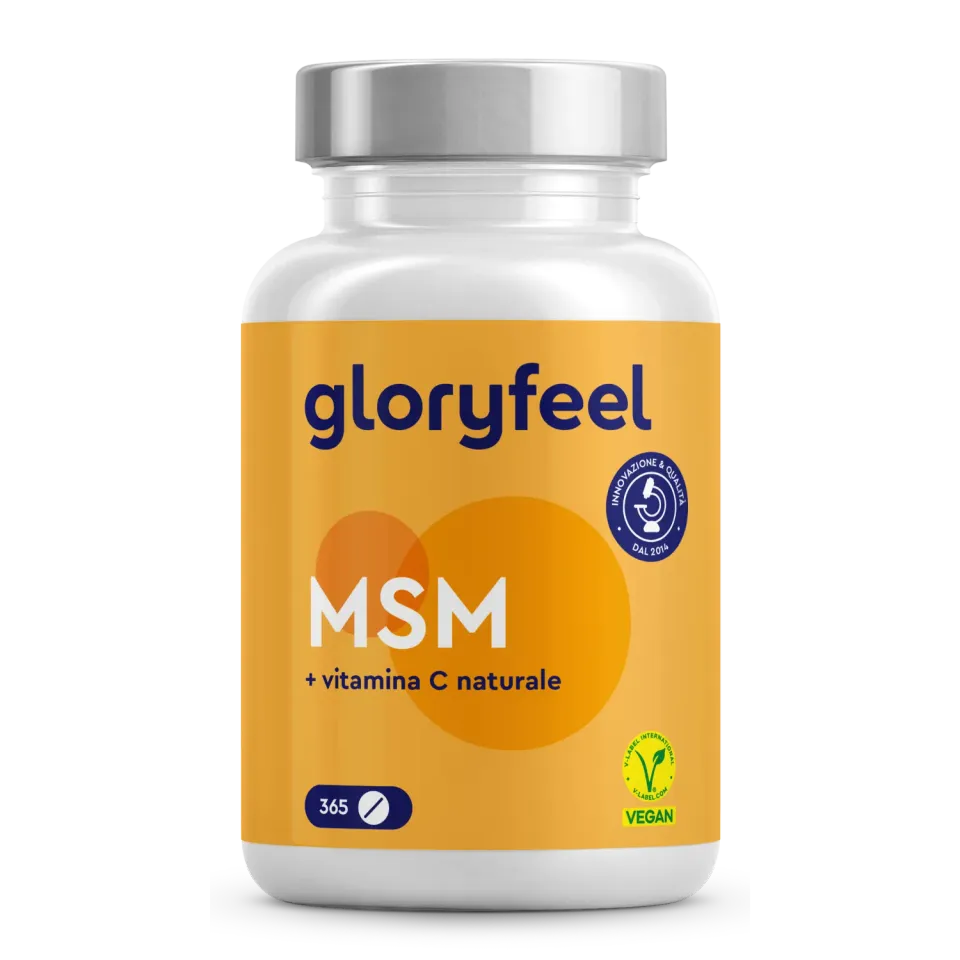 gloryfeel MSM Zolfo compresse 365 con vitamina C