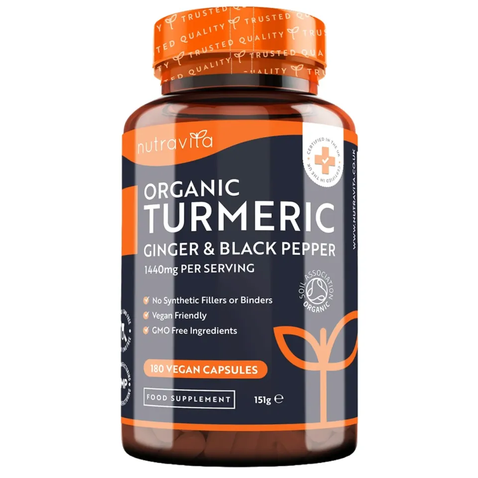 Nutravita Curcuma Bio capsule 180 zenzero pepe nero