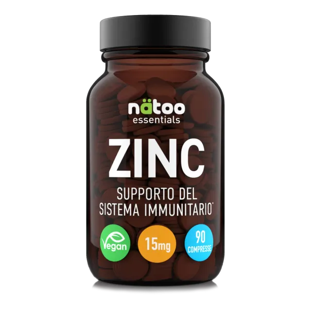 Natoo Zinc Essentials integratore 90 compresse zinco immunità
