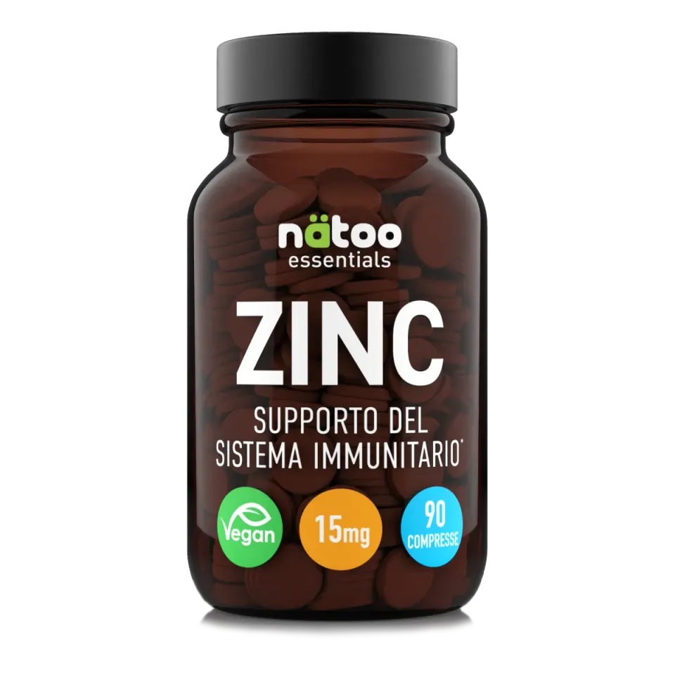 Natoo Zinc Essentials integratore 90 compresse zinco immunità