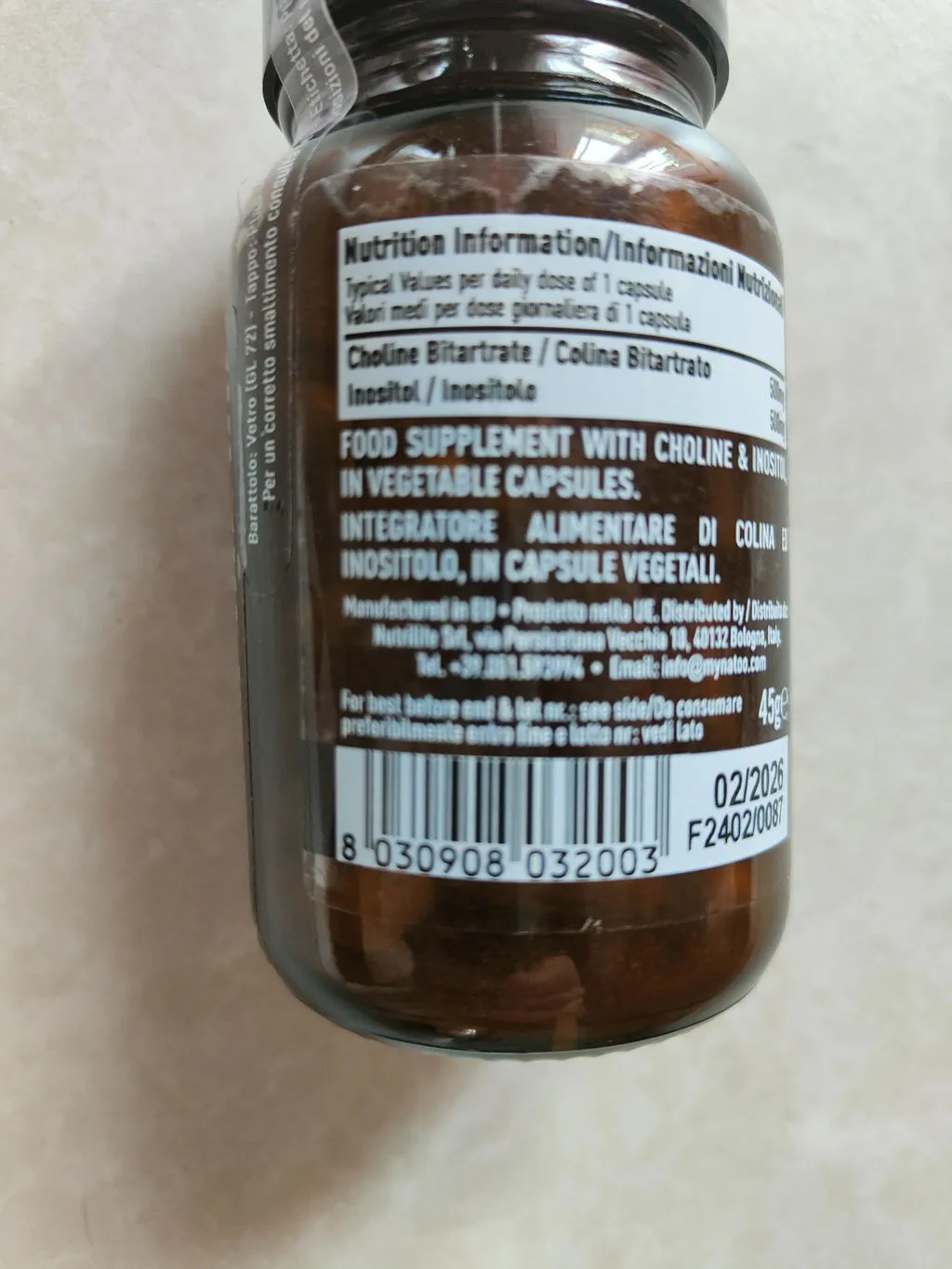 Natoo Essentials Colina Inositolo integratore 60 capsule 500mg