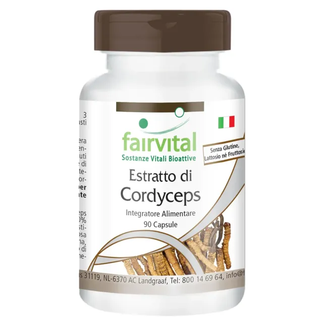 Fairvital Estratto Cordyceps 500 mg capsule 90 pezzi vegano