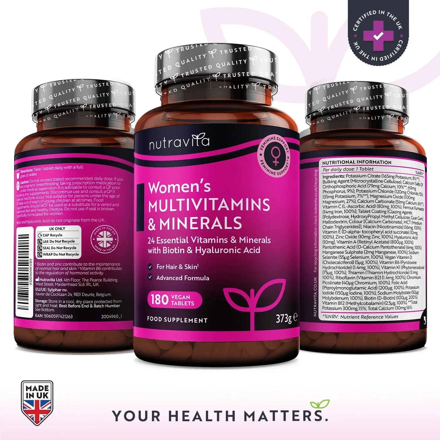 Nutravita Multivitaminico Donna compresse 180 pz 24 vitamine