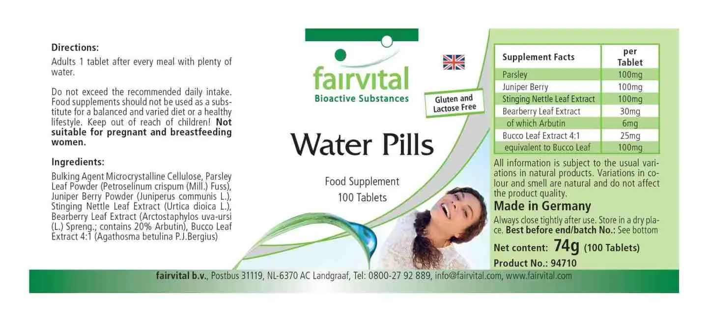 Fairvital Ortic compresse 100 pezzi complesso drenante vegano