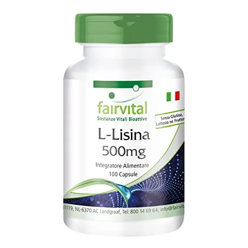 Fairvital L-Lisina 500 mg Capsule 100 pz Essenziale