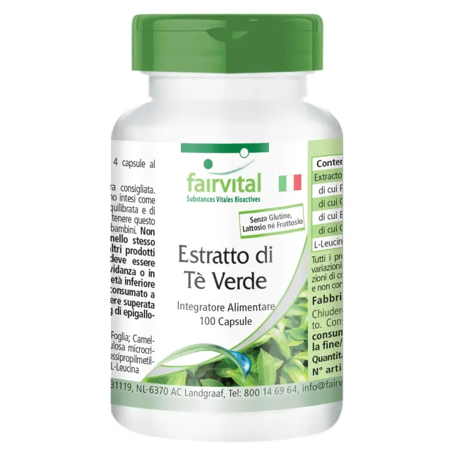 Fairvital Tè Verde Estratto capsule 100 capsule EGCG