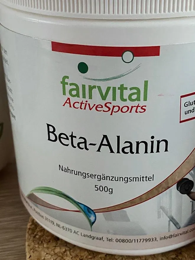 Fairvital Beta-Alanina polvere 500 g pura vegana