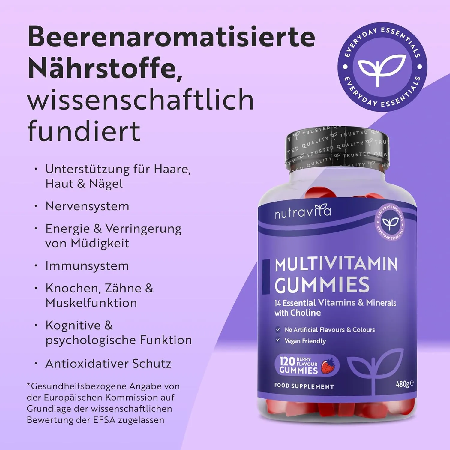 Nutravita Multivitaminico caramelle gommose vegane 120 pz