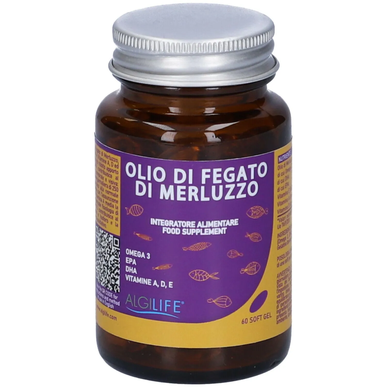 Algilife Olio Fegato Merluzzo Integratore Omega 3