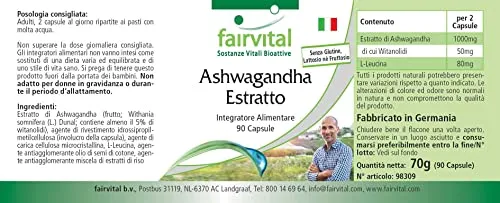 Fairvital Ashwagandha 500 mg capsule 90 capsule withanolidi 5%