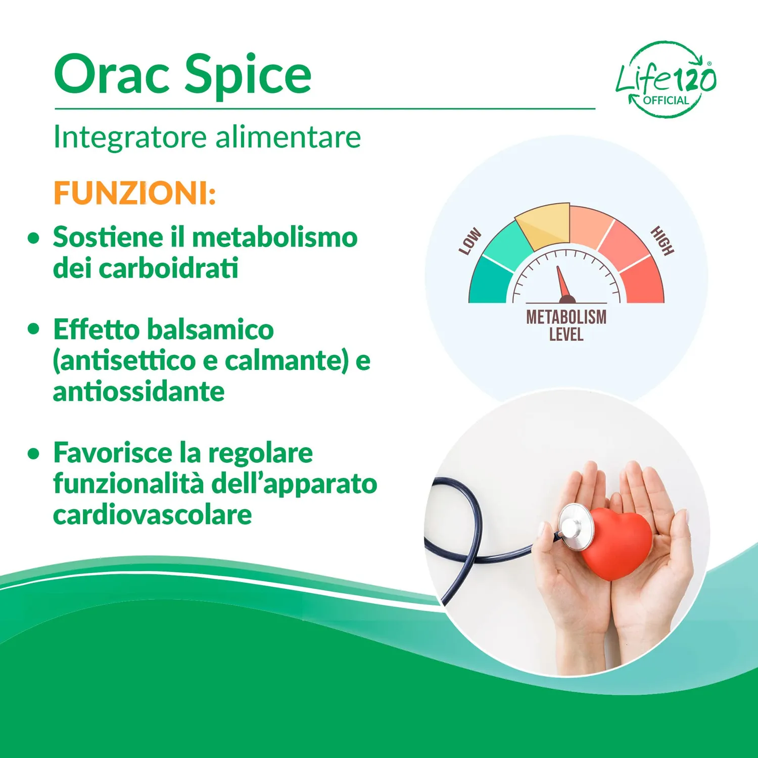 Life 120 Orac Spice integratore 240 compresse antiossidante