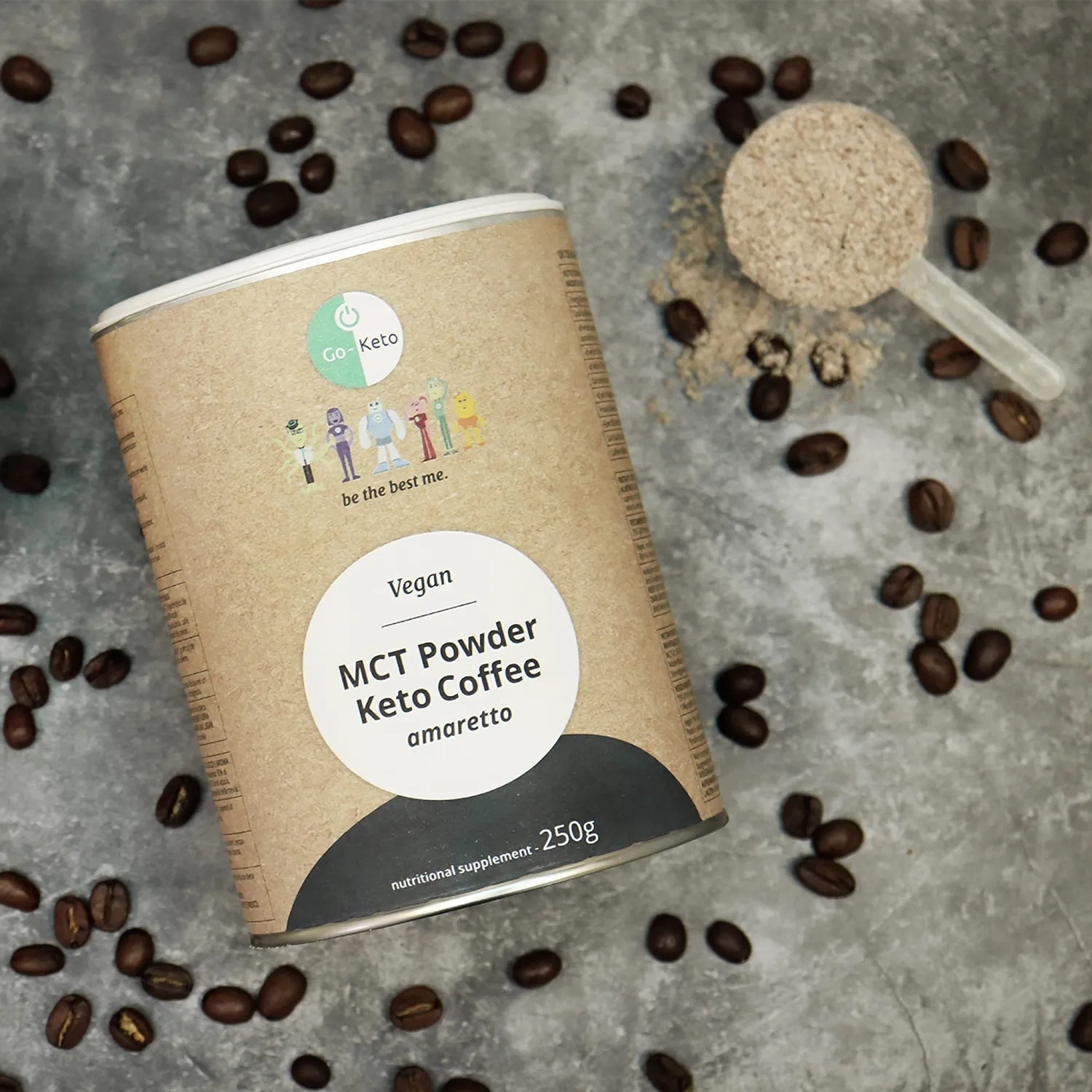 Go-Keto MCT Instant Caffè caffè 250 g gusto amaretto-mandorle