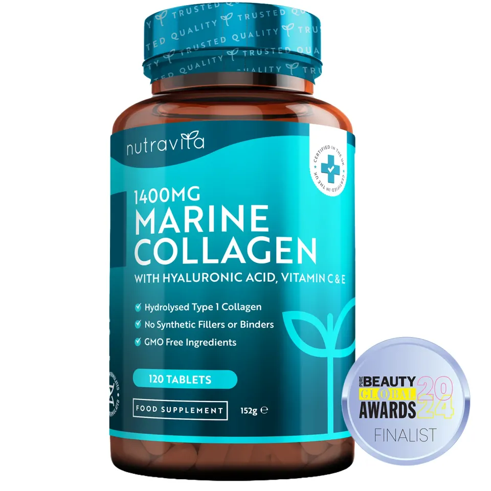 Nutravita Collagene Marino integratore 120 compresse ialuronico