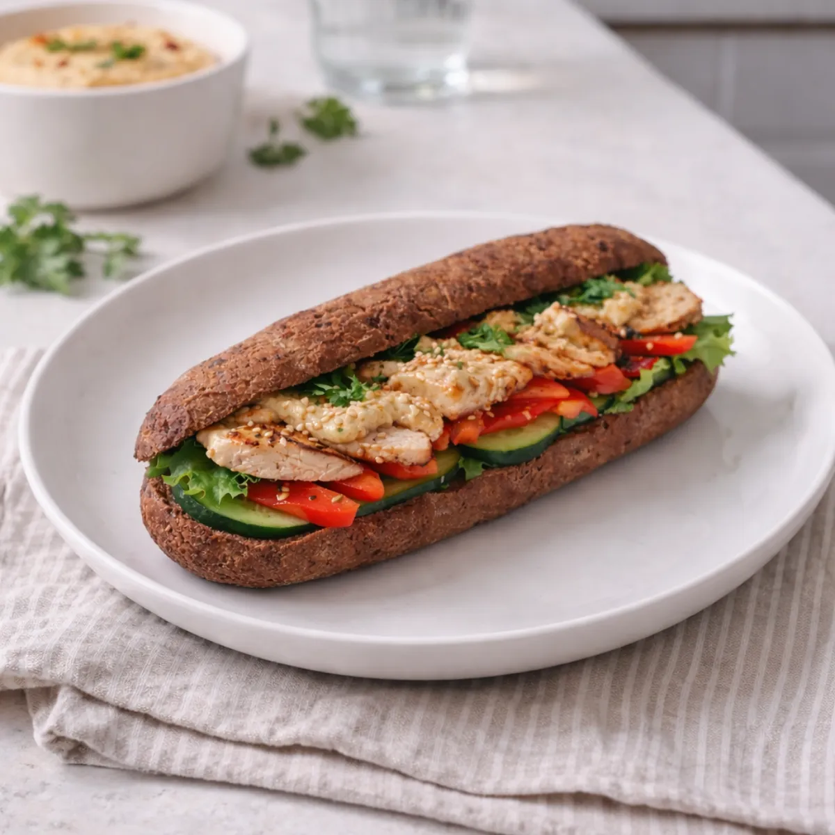 Natoo Food Baguette Proteica pane 2 baguette low carb