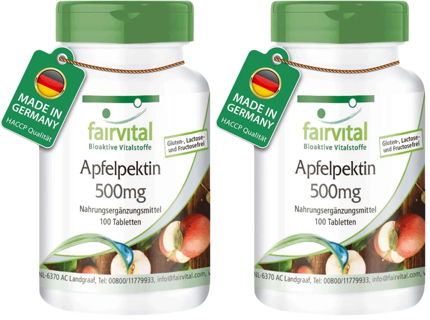 Fairvital Pectina di Mela 500mg 100 compresse fibre