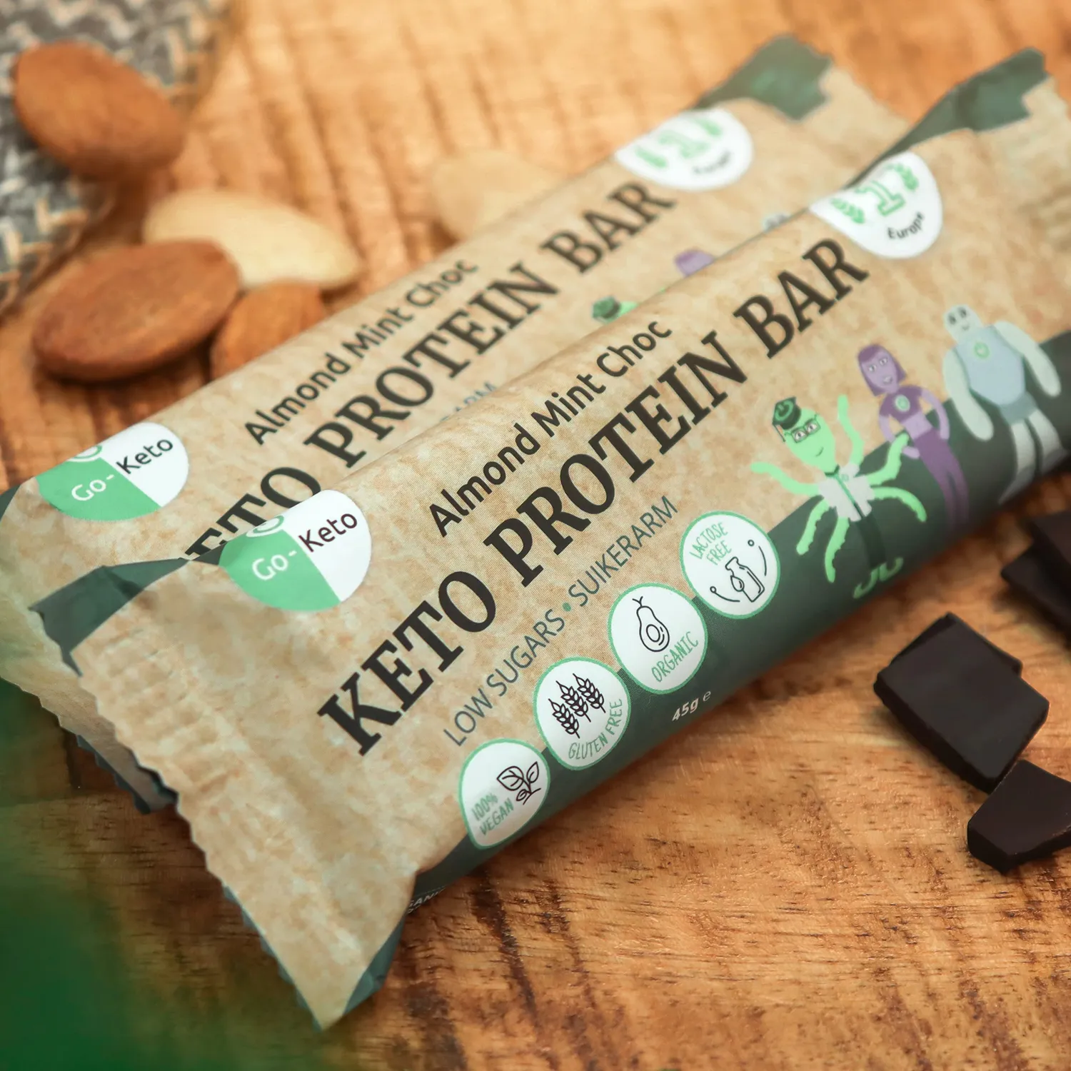 Go-Keto Bio Protein Bar barretta 16x40g menta cioccolato