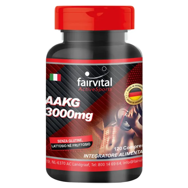 Fairvital AAKG compresse 120 pz 3000 mg arginina