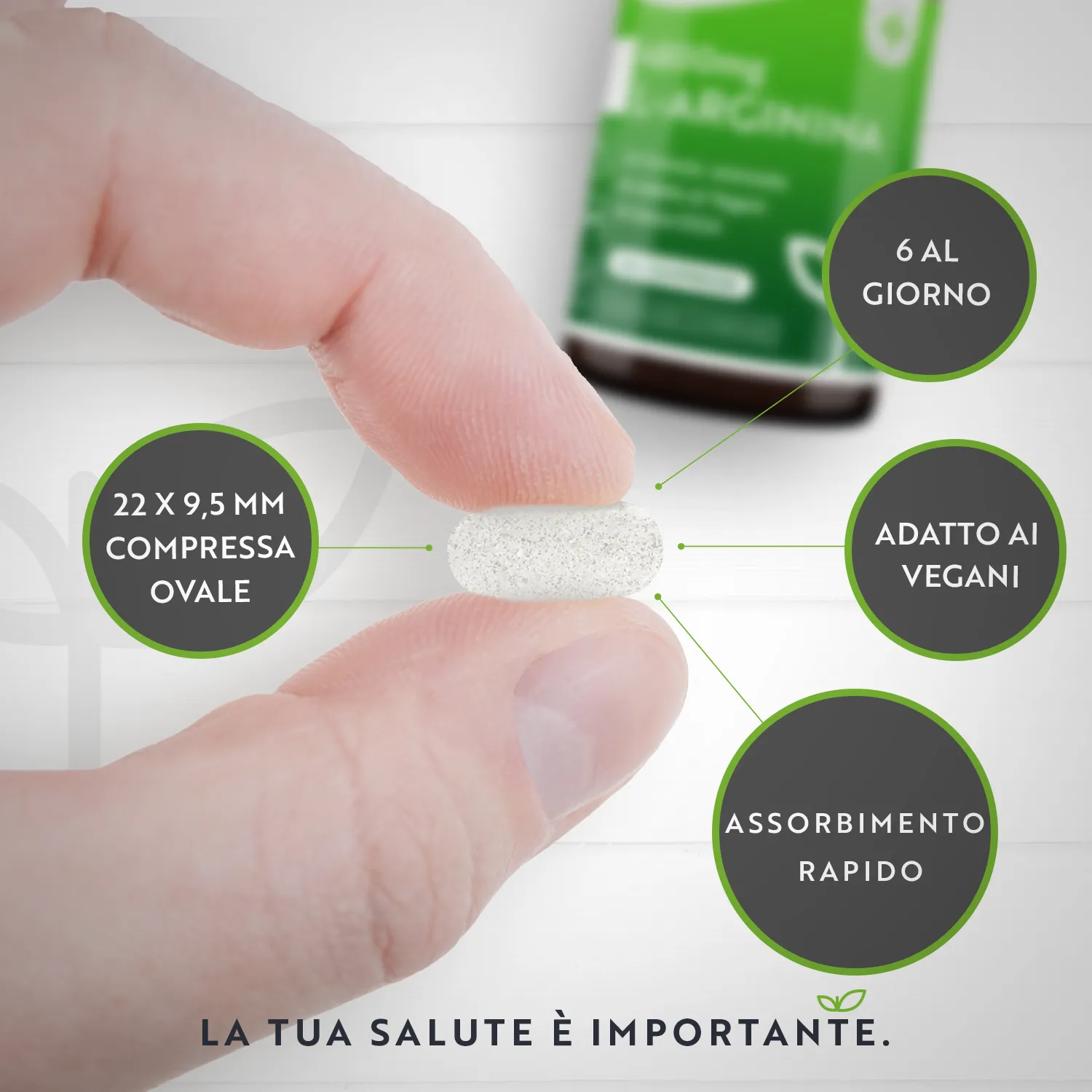 Nutravita L-Arginina 4800mg compresse vegane 365 pz alta dose