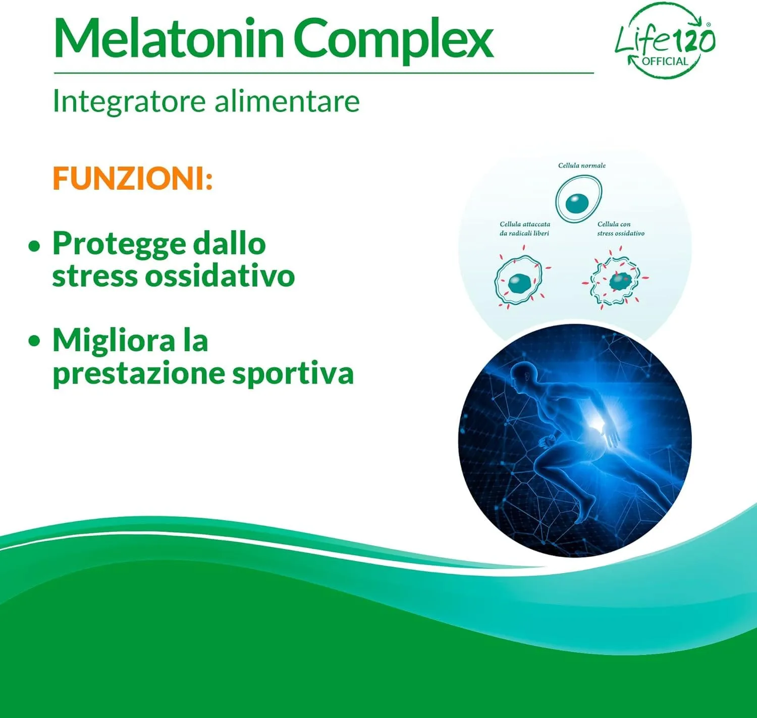 Life 120 Melatonina Complex 1 mg compresse 10 pezzi sonno