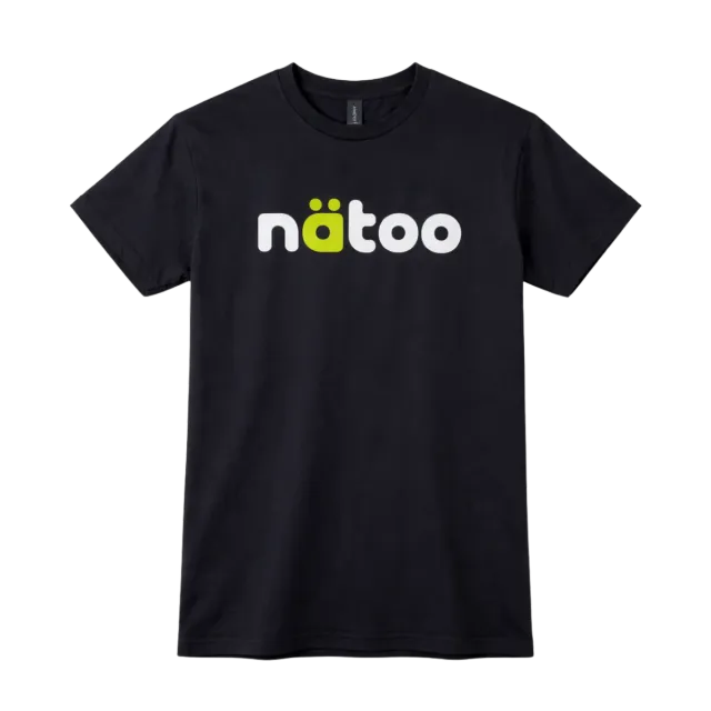 Natoo T-shirt uomo cotone nero S