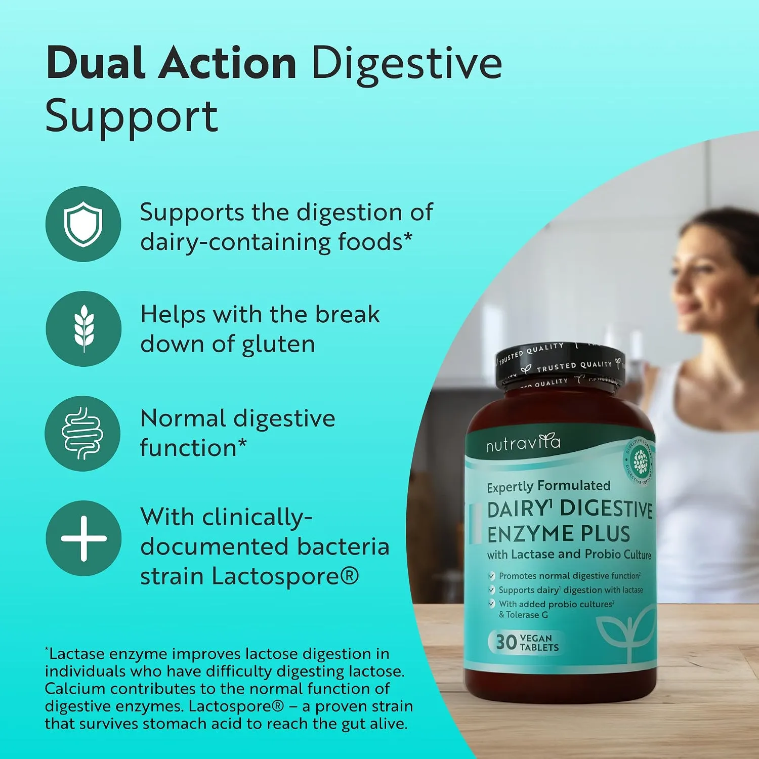 Nutravita Complesso Enzimi Digestivi integratore 60 compresse vegane