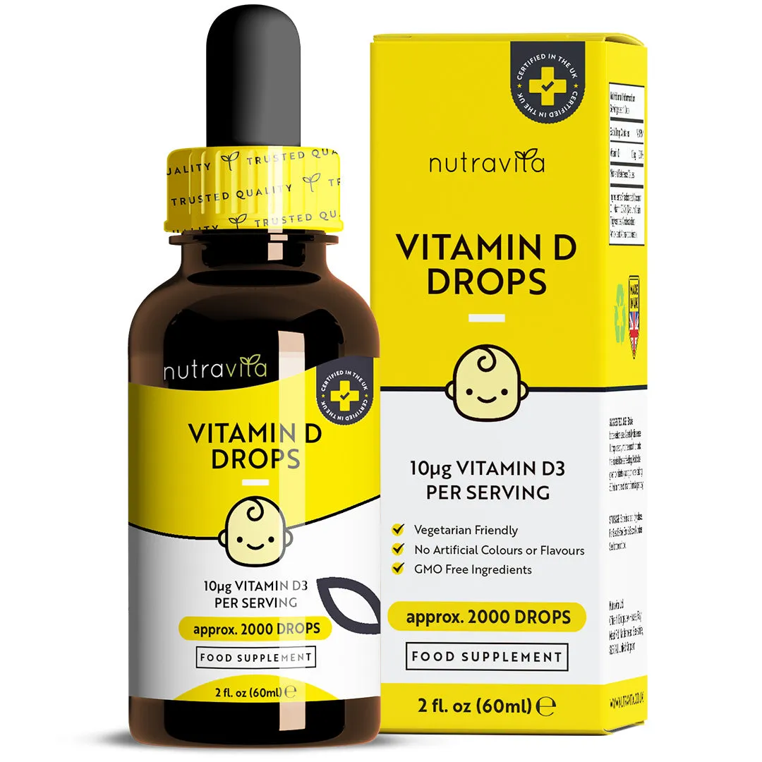 Nutravita Vitamina D3 Bambini Gocce 60 ml 2000 Gocce