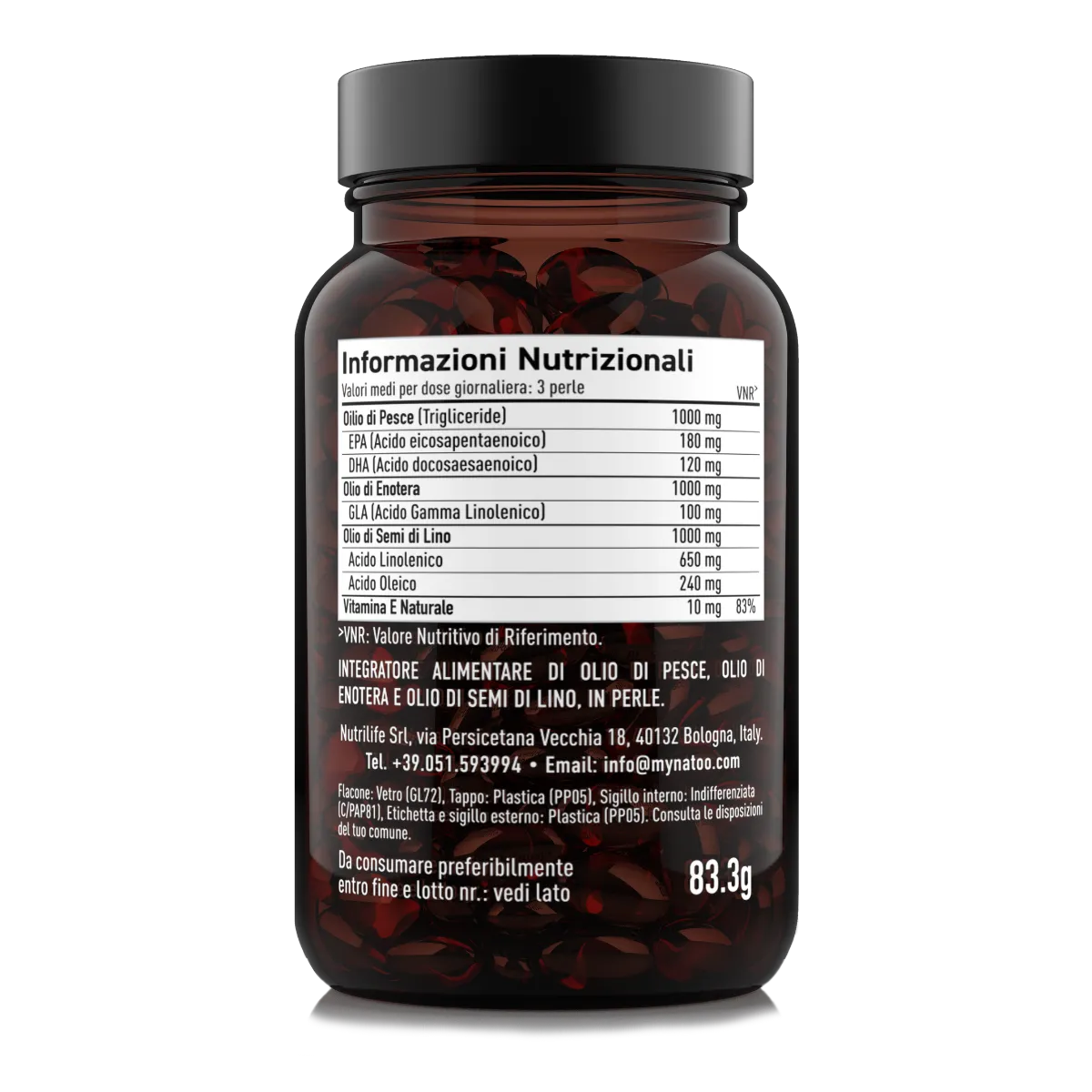 Natoo Essentials Omega 3-6-9 perle 60 perle trigliceridi enotera