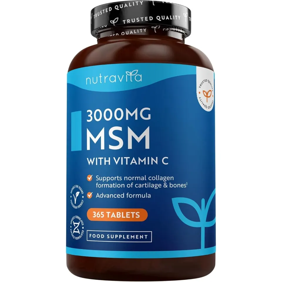 Nutravita MSM 3000mg compresse 365 vitamina C forte