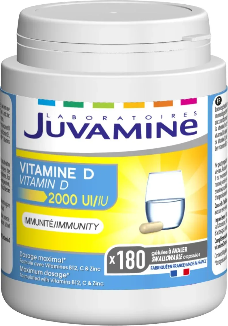 Juvamine Vitamina D3 2000 UI capsule 180 capsule immunita