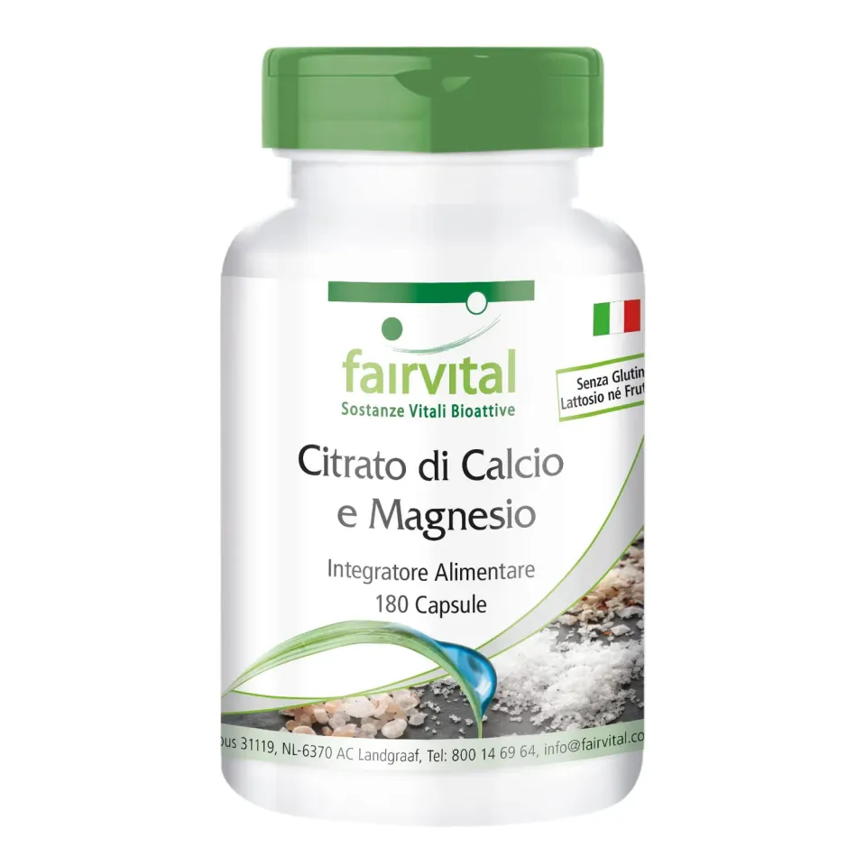 fairvital Cal-Mag citrato calcio magnesio 180 capsule