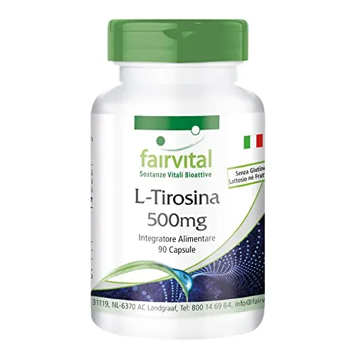 Fairvital L-Tirosina 500 mg capsule 90 capsule alto dosaggio