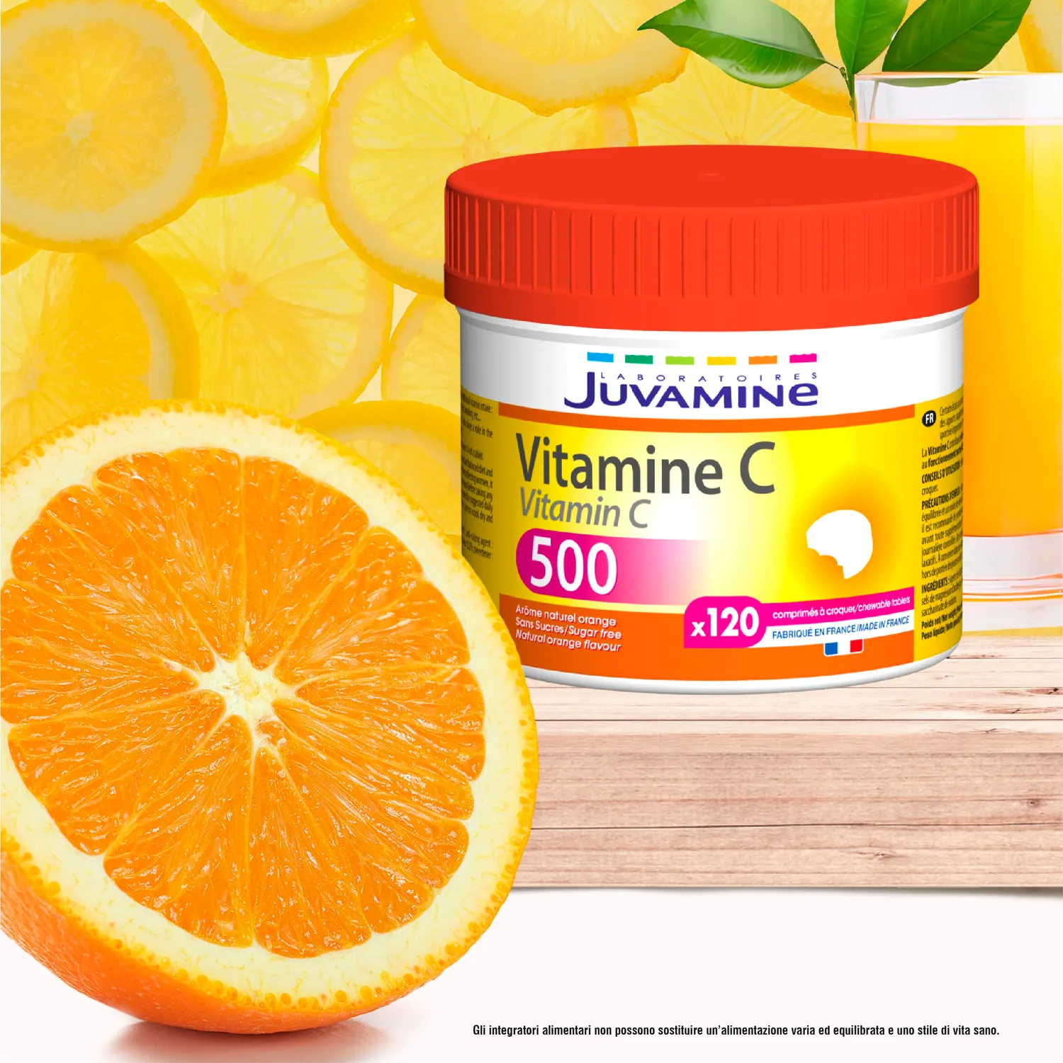 Juvamine Vitamina C 500 Compresse 120 cpr immunità