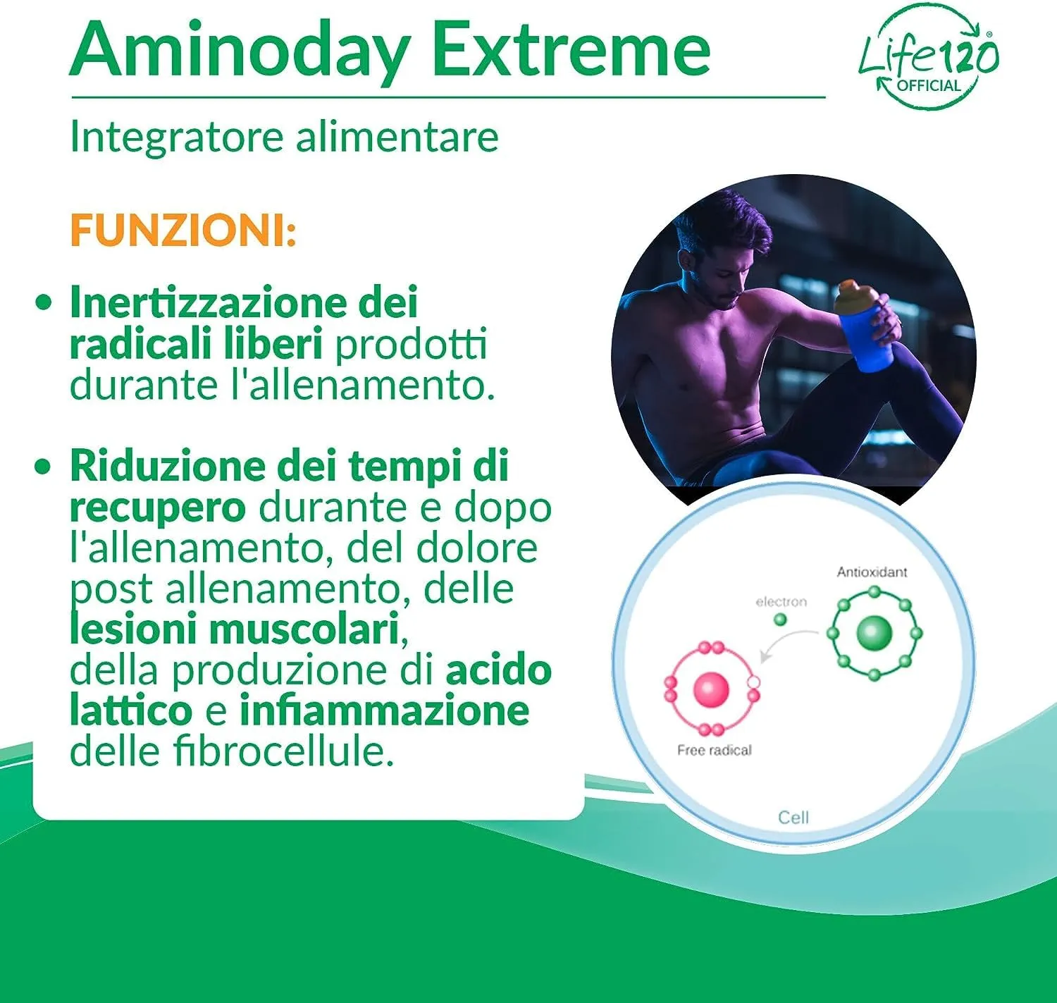 Life 120 Aminoday Extreme aminoacidi compresse 120 pezzi energia