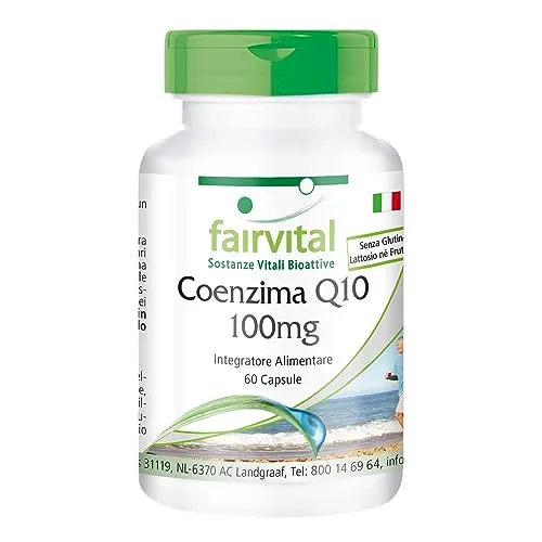 Fairvital Coenzima Q10 100 mg capsule 60 vegane alto dosaggio
