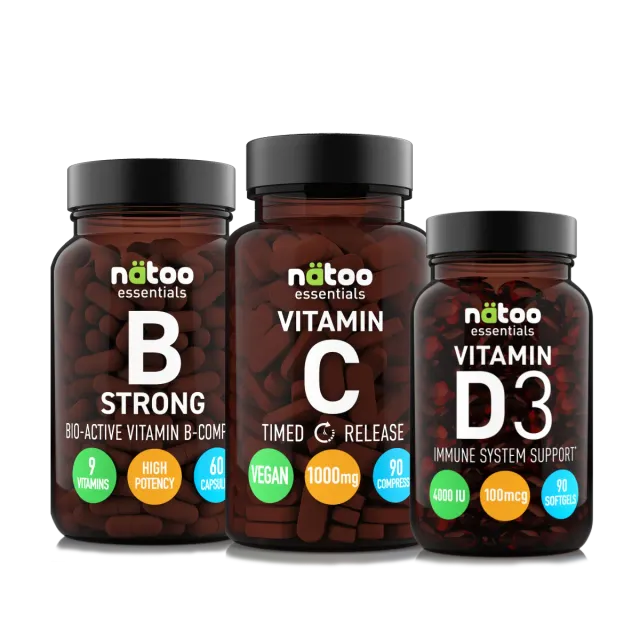 Natoo Essentials Vitamine Stanchezza pack B+C+D3