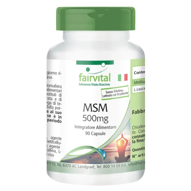 Fairvital MSM 500 mg capsule 90 pezzi alto dosaggio
