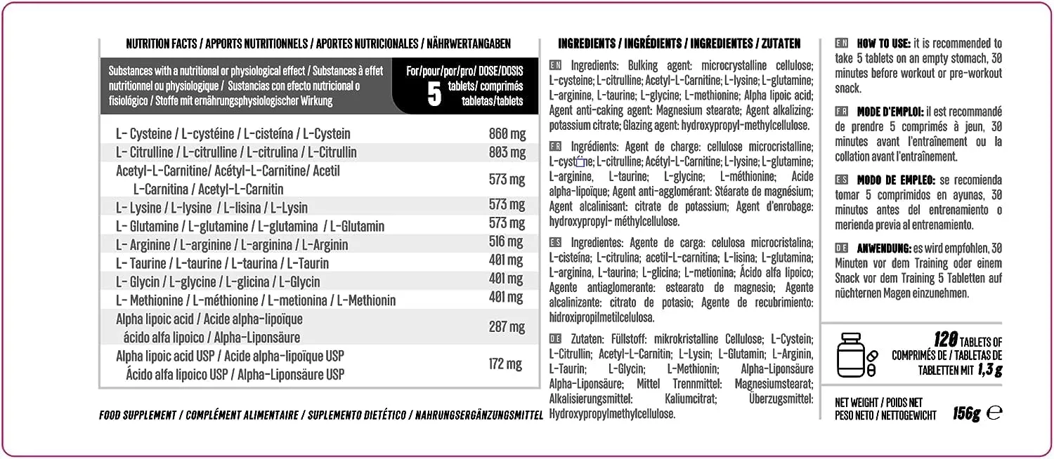 Life 120 Aminoday Extreme aminoacidi compresse 120 pezzi energia