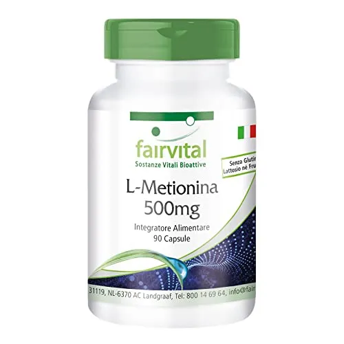 Fairvital L-Metionina 500 mg capsule 90 capsule vegane